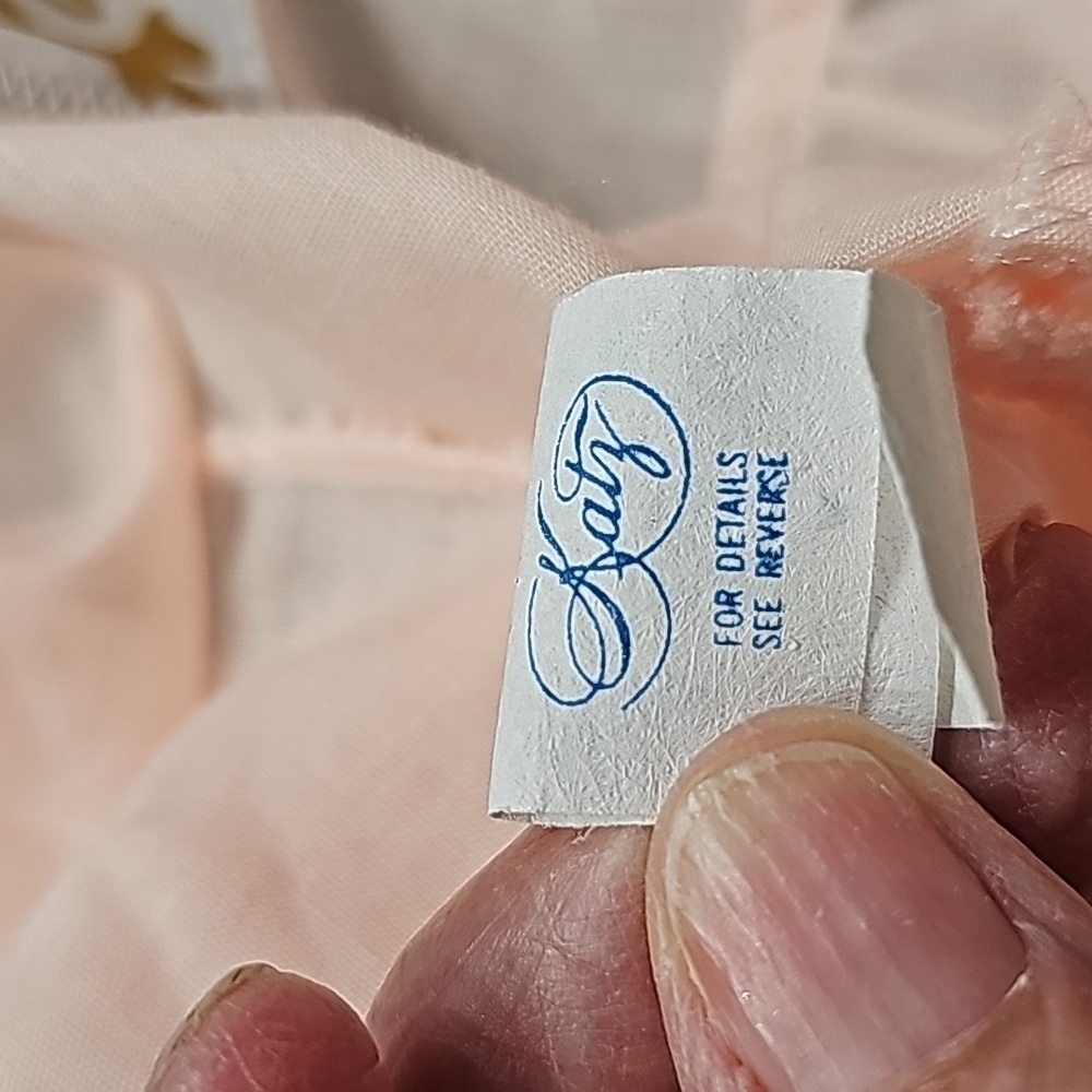 Katz vintage women's 2 pcs set night wear. Light peach. Size medium. - Picture 13 of 16